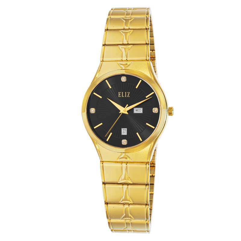 ELIZ ES8801L2GNG SS Caseback & Band Day-Date Women"s Watch