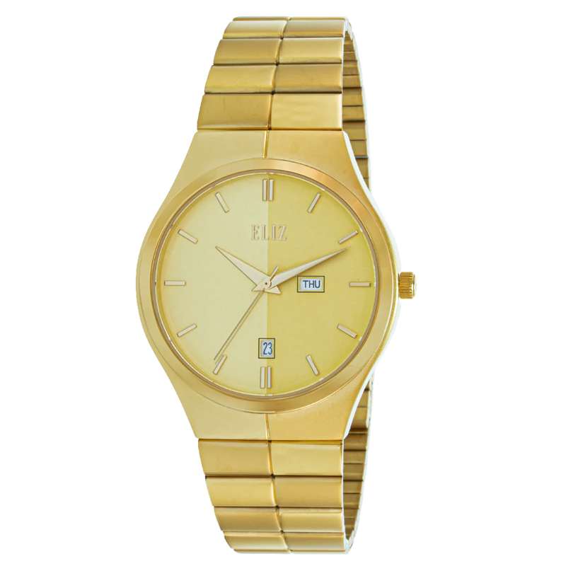 ELIZ ES8803G2GCG SS Caseback & Band Day-Date Men"s Watch