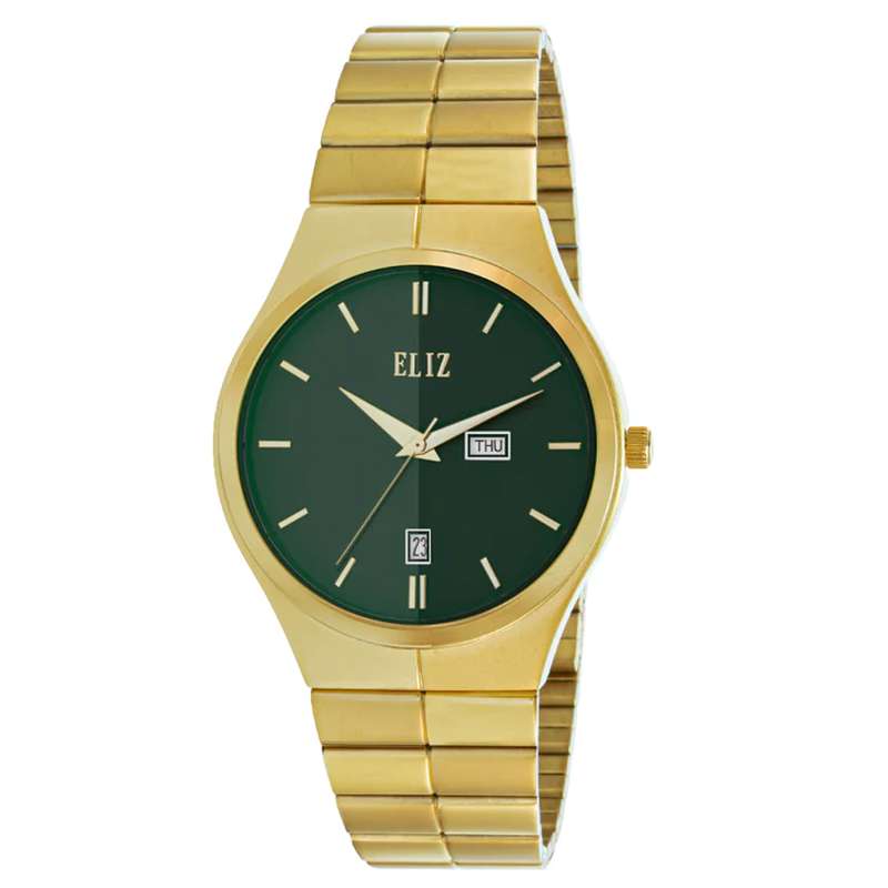 ELIZ ES8803G2GEG SS Caseback & Band Day-Date Men"s Watch