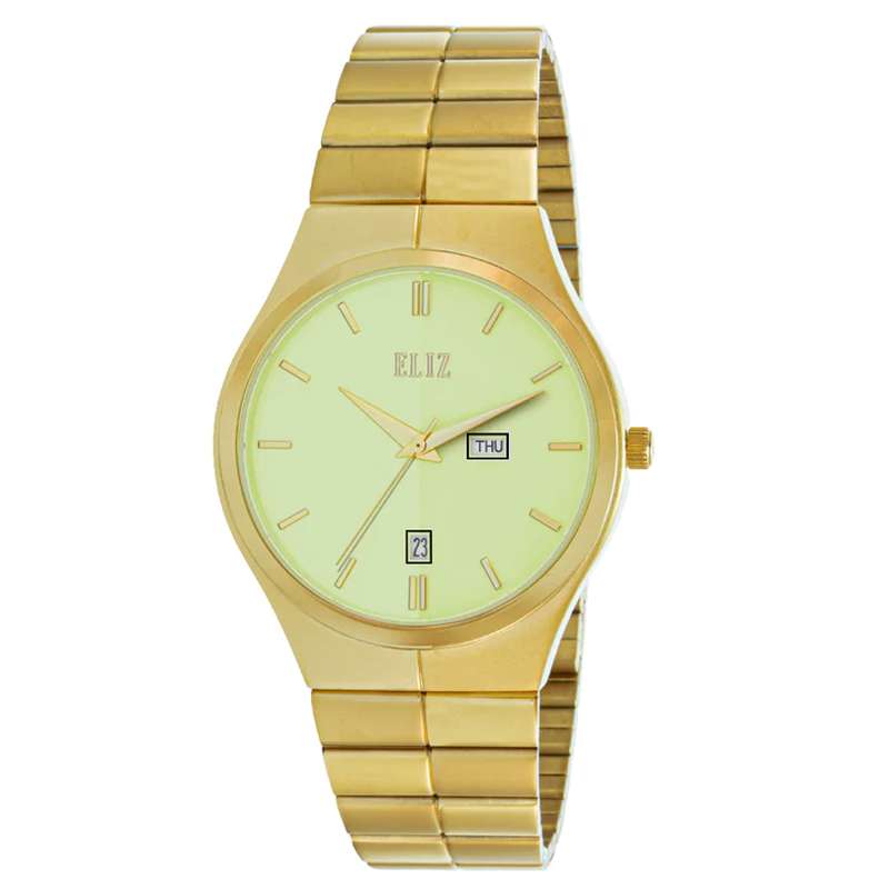 ELIZ ES8803G2GLG SS Caseback & Band Day-Date Men"s Watch