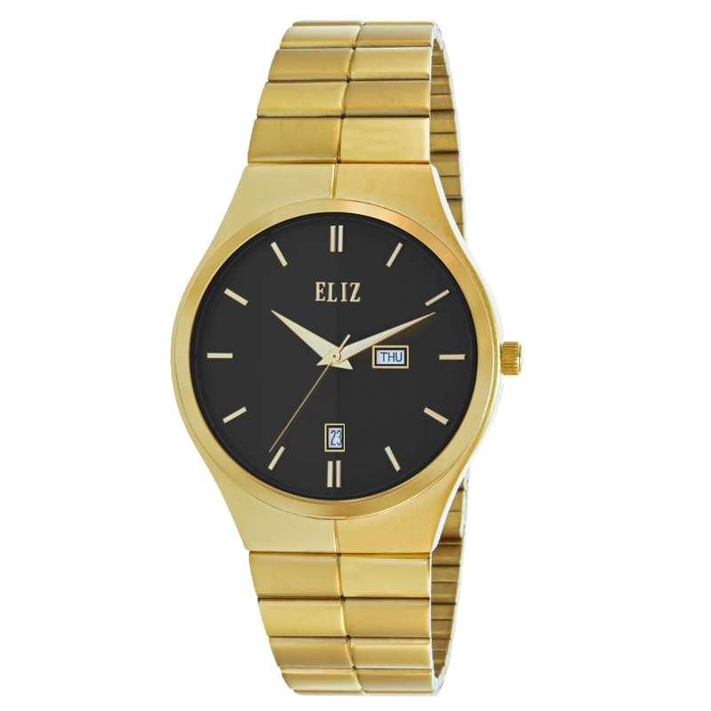 ELIZ ES8803G2GNG SS Caseback & Band Day-Date Men"s Watch