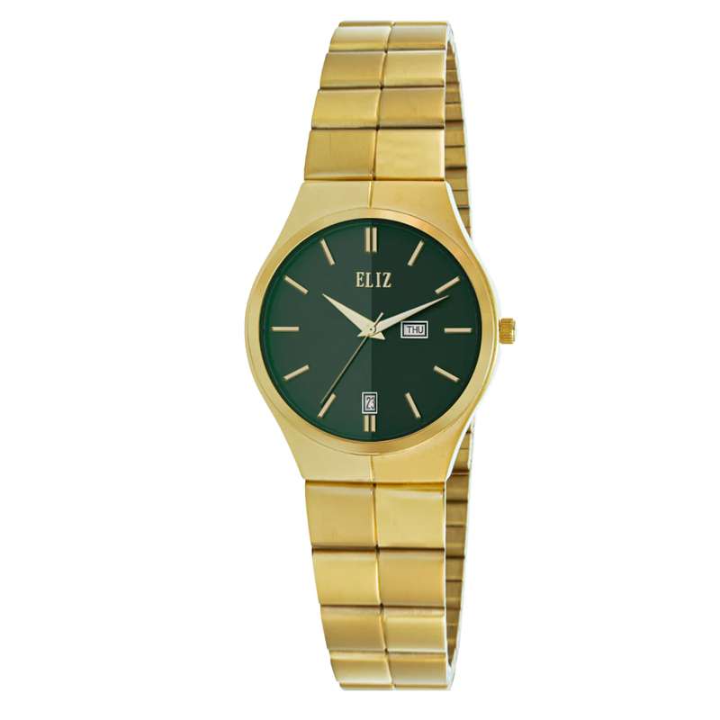 ELIZ ES8803L2GEG SS Caseback & Band Day-Date Women"s Watch
