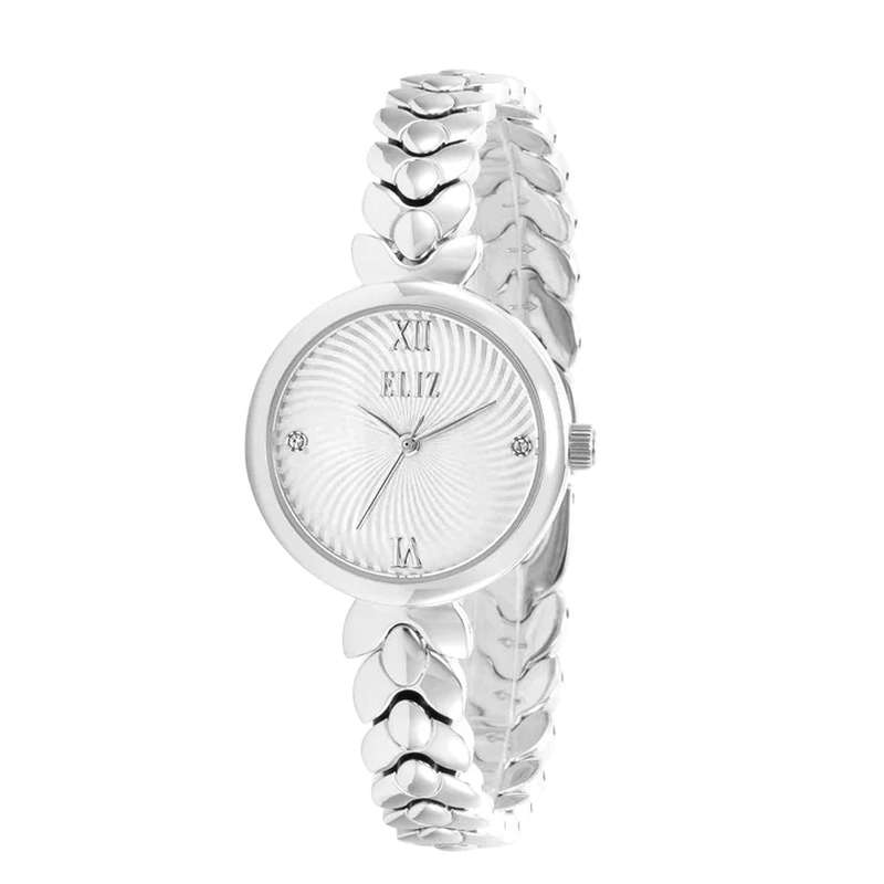 ELIZ ES8827L2SSS Metal Case and Bracelet 3-Hands Women"s Watch