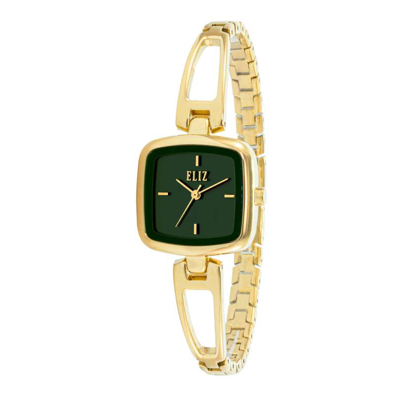 ELIZ ES8828L2GEG Metal Case and Bracelet 3-Hands Women"s Watch