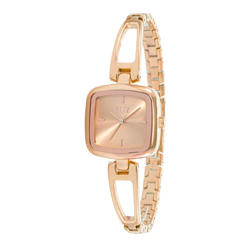ELIZ ES8828L2RPR Metal Case and Bracelet 3-Hands Women"s Watch