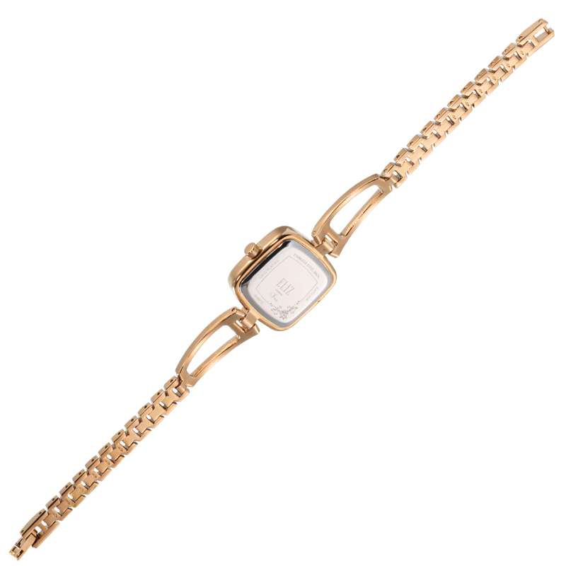 ELIZ ES8828L2RPR Metal Case and Bracelet 3-Hands Women"s Watch