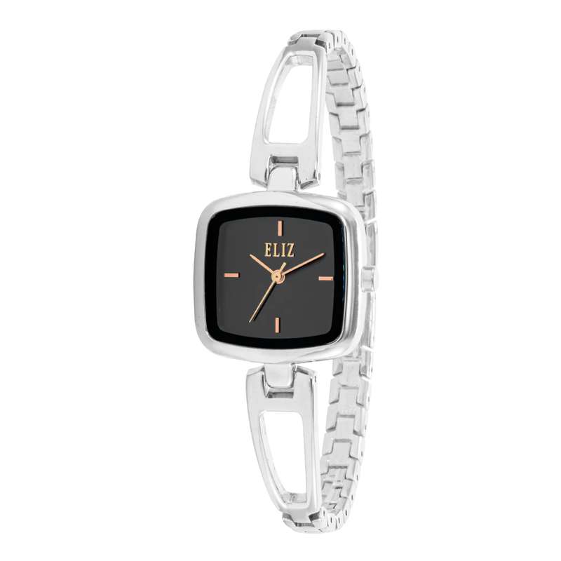 ELIZ ES8828L2SGS Metal Case and Bracelet 3-Hands Women"s Watch