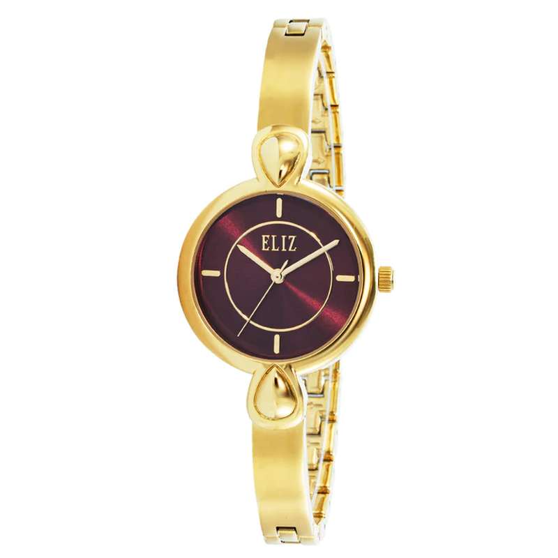 ELIZ ES8829L2GRG Metal Case and Bracelet 3-Hands Women"s Watch