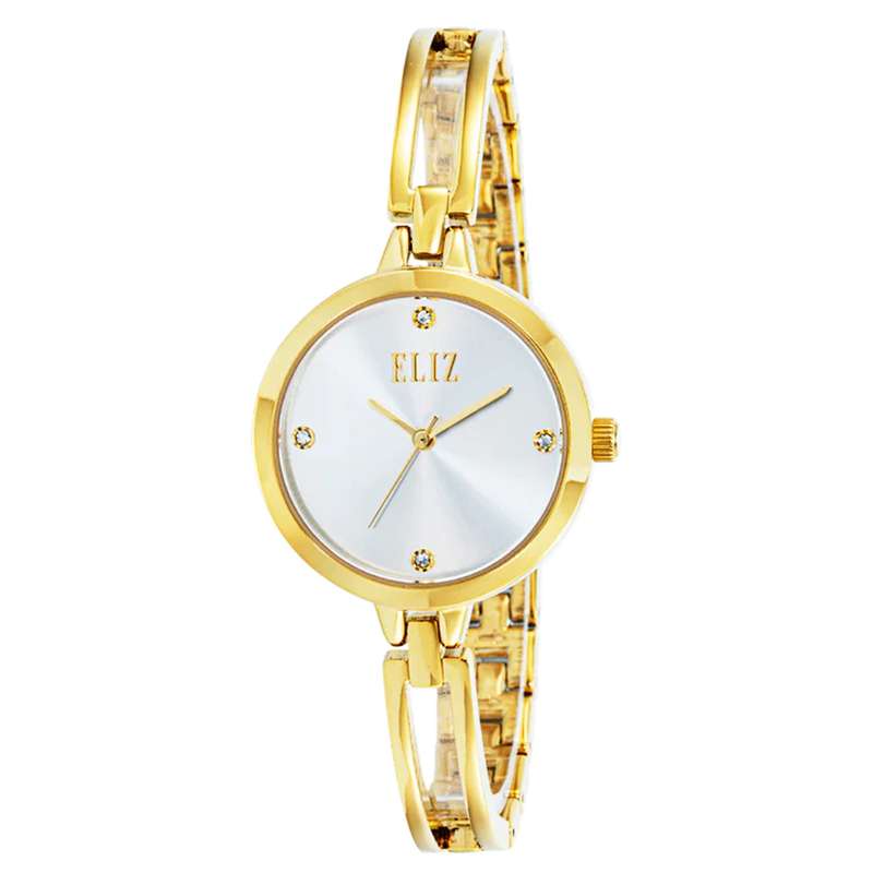 ELIZ ES8830L2GSG Metal Case and Bracelet 3-Hands Women"s Watch
