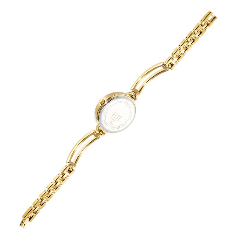 ELIZ ES8830L2GSG Metal Case and Bracelet 3-Hands Women"s Watch