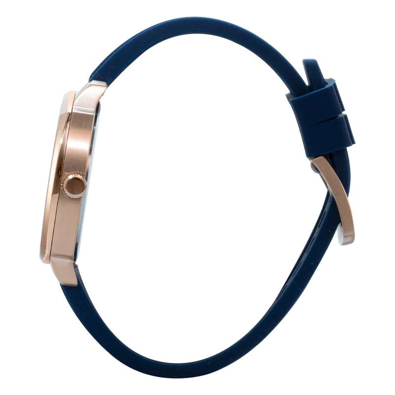 ELIZ ES8831G5RBB SS & Silicone Strap 3-Hands Men"s Watch