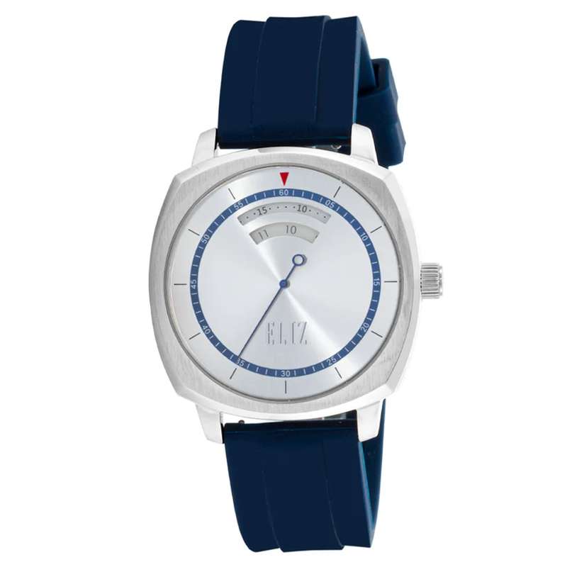 ELIZ ES8831G5SSB SS & Silicone Strap 3-Hands Mens Watch