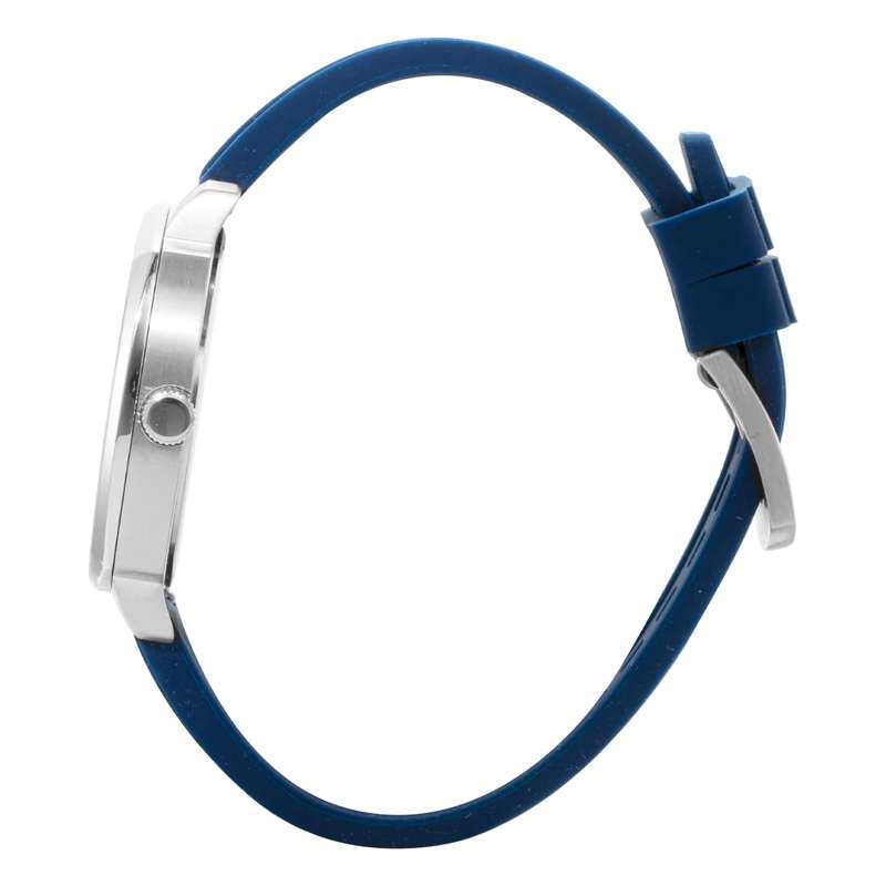 ELIZ ES8831G5SSB SS & Silicone Strap 3-Hands Mens Watch