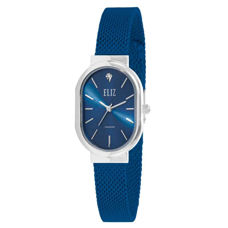 ELIZ ES8832L2SBB SS & Mesh Strap 3-Hands Women"s Watch