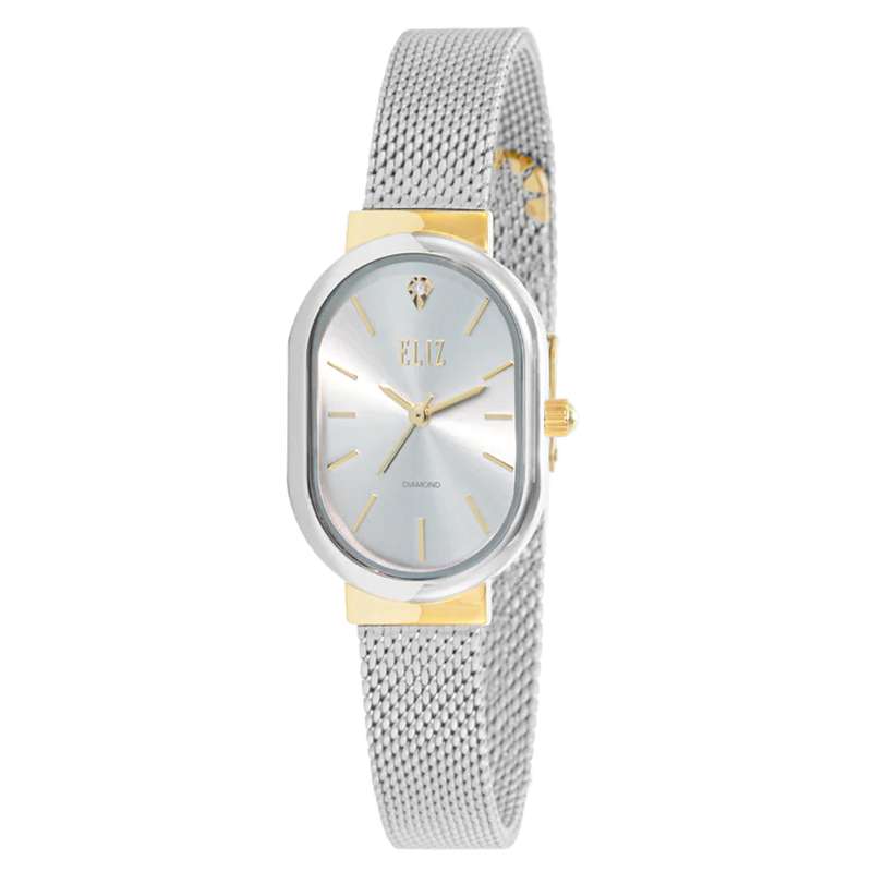 ELIZ ES8832L2TST SS & Mesh Strap 3-Hands Women"s Watch