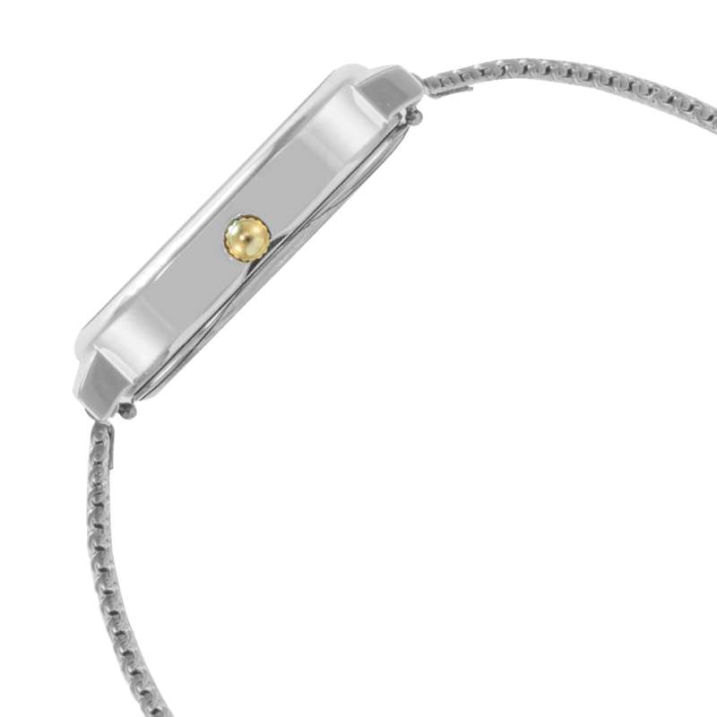 ELIZ ES8833L2TST SS & Mesh Strap 3-Hands Women"s Watch