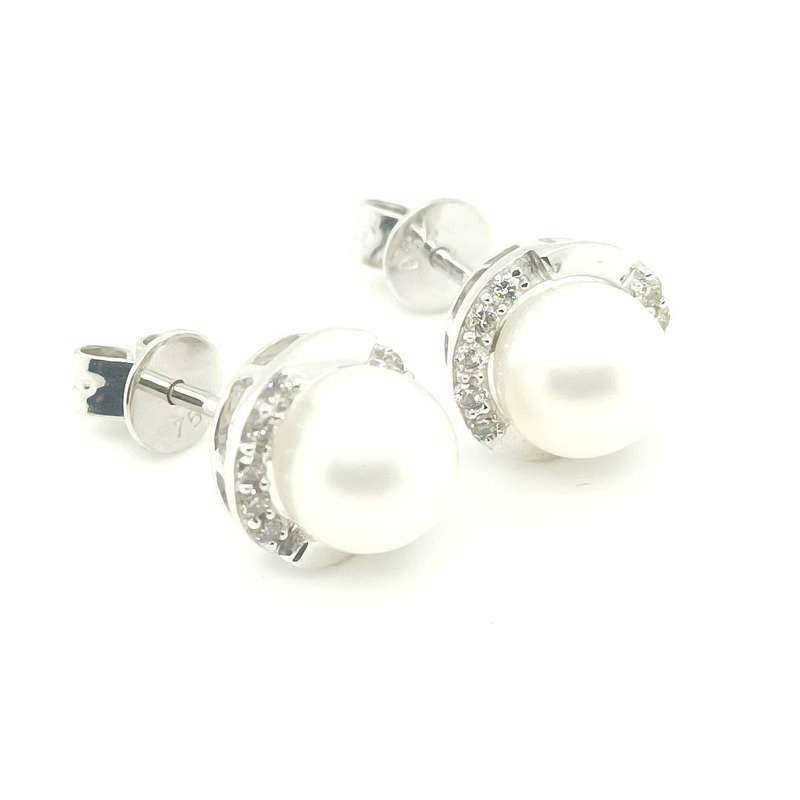 ER0505841 18K White Gold Pearl Earring