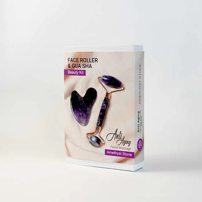Face Roller & Gua Sha Set Amethyst