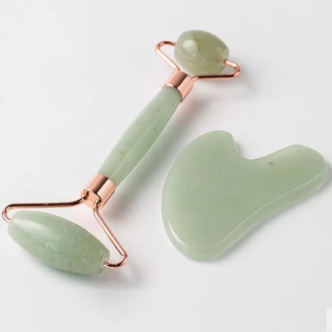 Face Roller & Gua Sha Set Jade