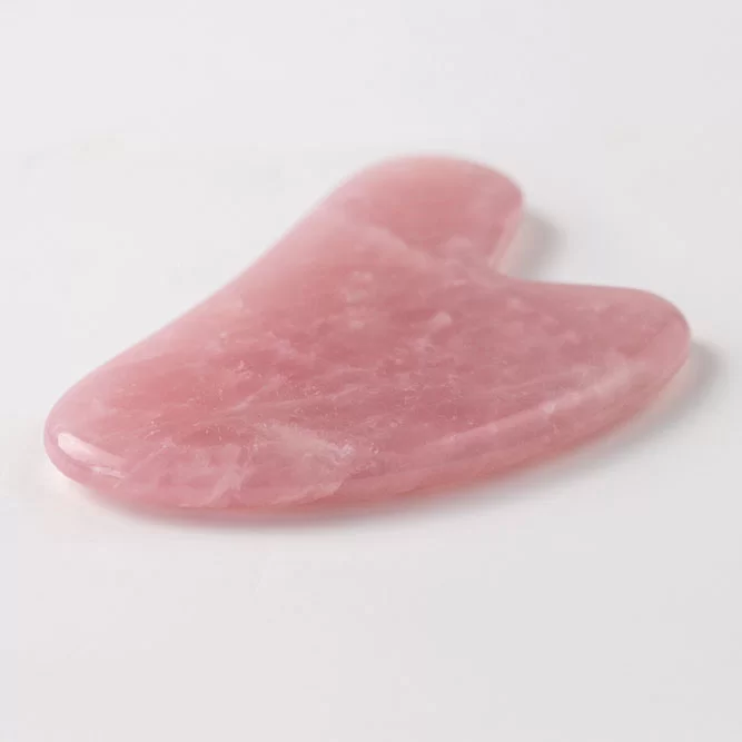Face Roller & Gua Sha Set Rose Quartz