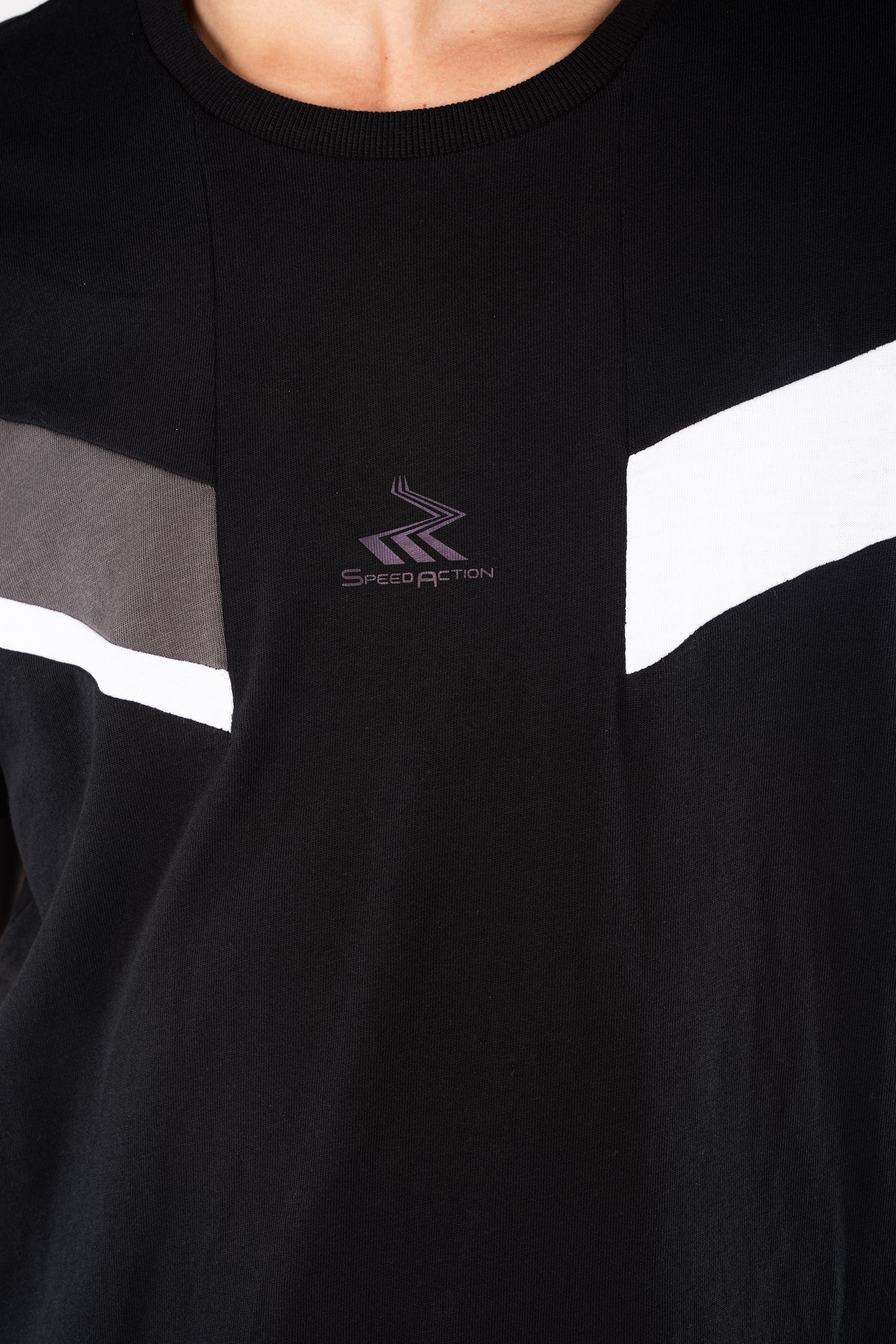 Front and Back Straight Yoke Stitch T-Shirt