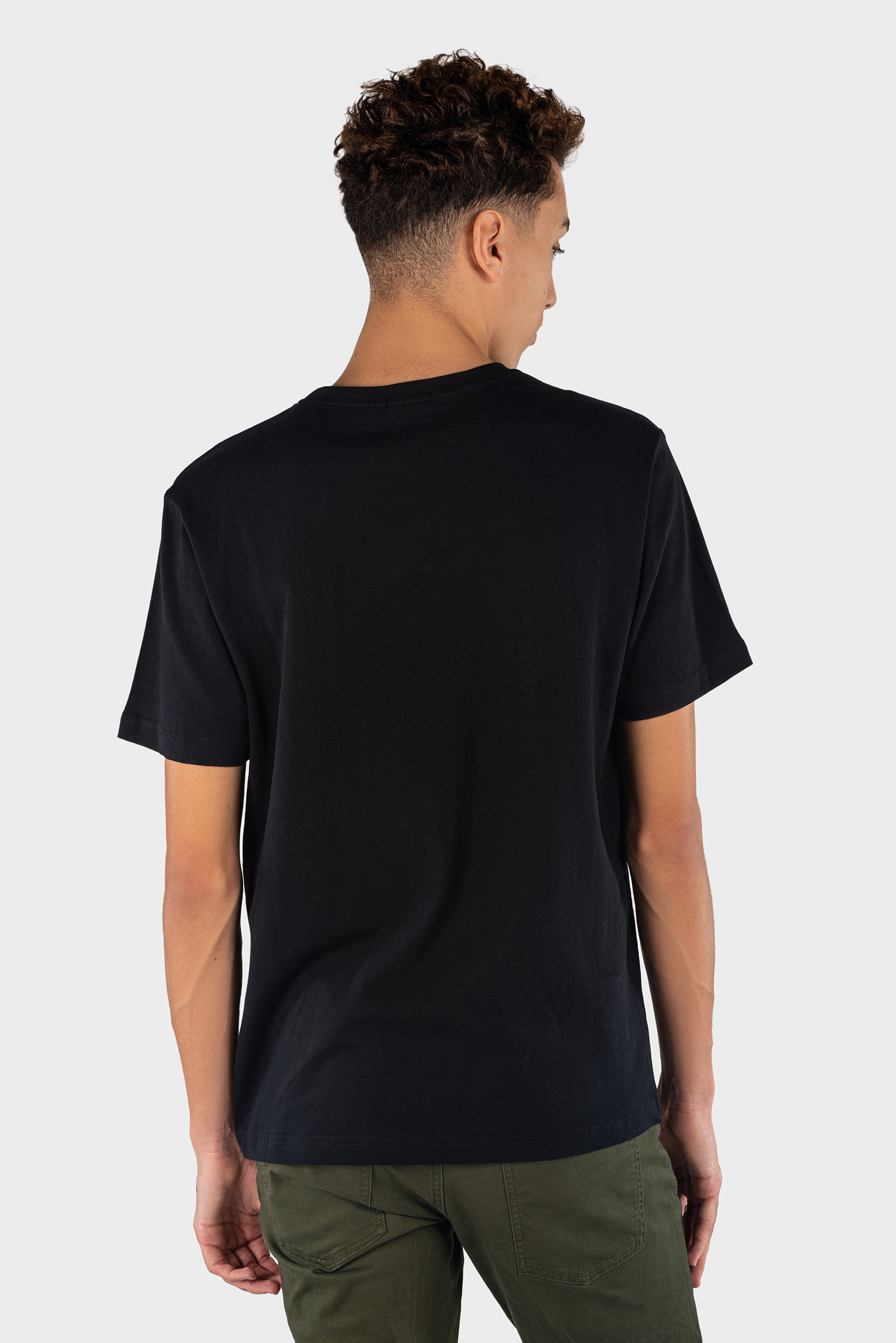 Front and Back Straight Yoke Stitch T-Shirt