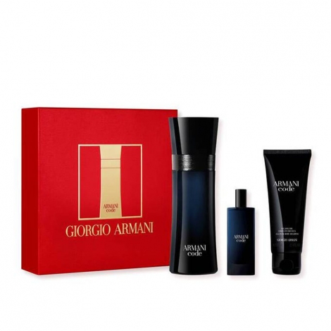 Giorgio Armani Code M 3 Piece Set (75ml + 15ml + 75ml Body/Shampoo)