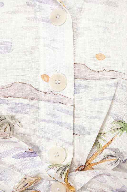 Girls Beach Palm Resort Short Sleeve Shirt