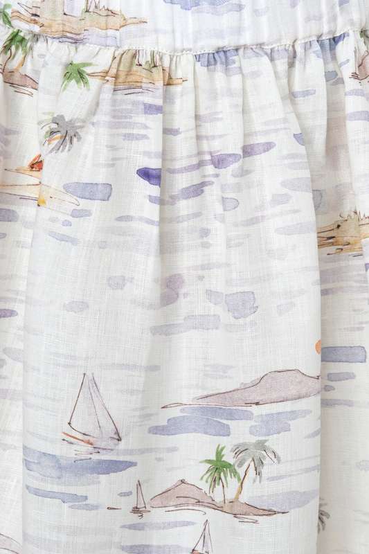 Girls Beach Palm Resort Shorts Skirt