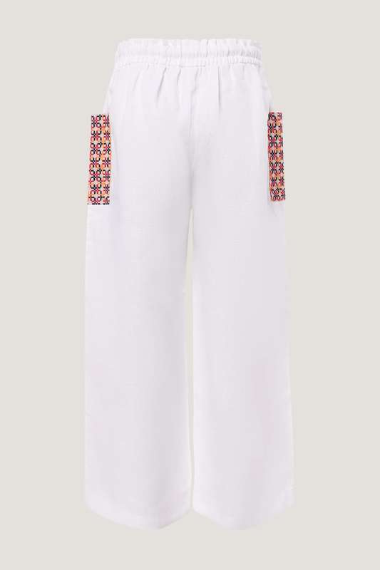 Girls Delos Embroided Pocket Trouser