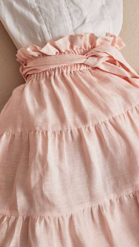 Girls Draped Long Skirt