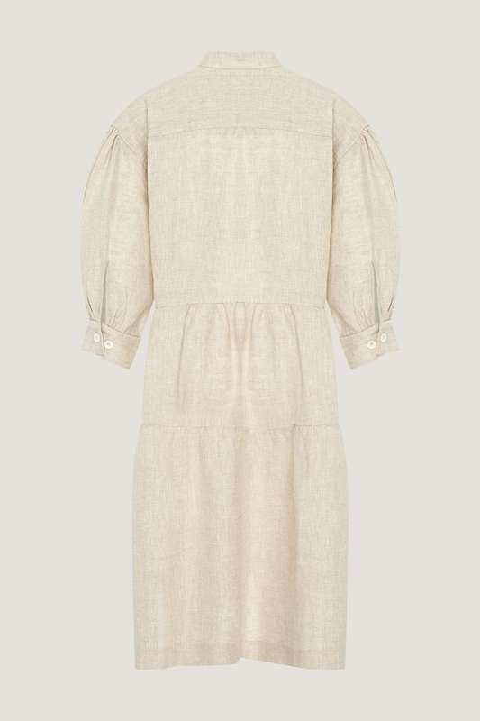 Girls Draped Midi Dress Short Sleeve