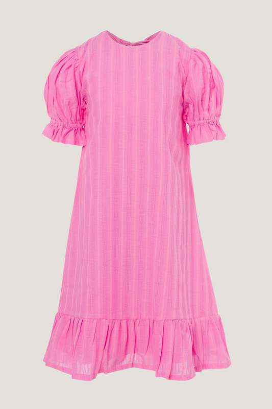 Girls Fany SS Dress With Tier