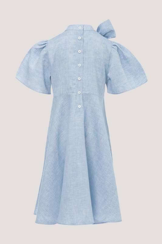 Girls Front Bow Dress