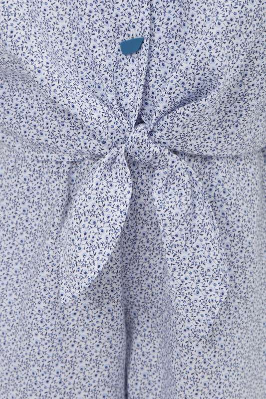 Girls Front Knot Tie With Shorts Set