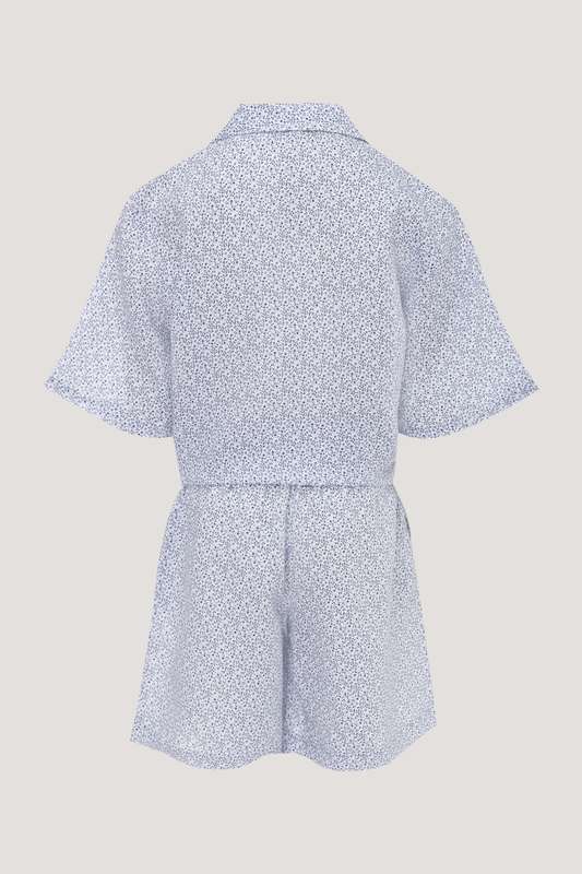 Girls Front Knot Tie With Shorts Set