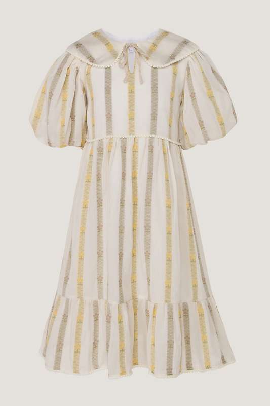 Girls Hendrix Peterpan Collar Ruffle Dress