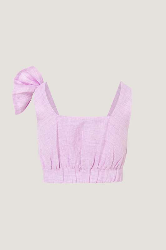 Girls Laven Bow Strap Top