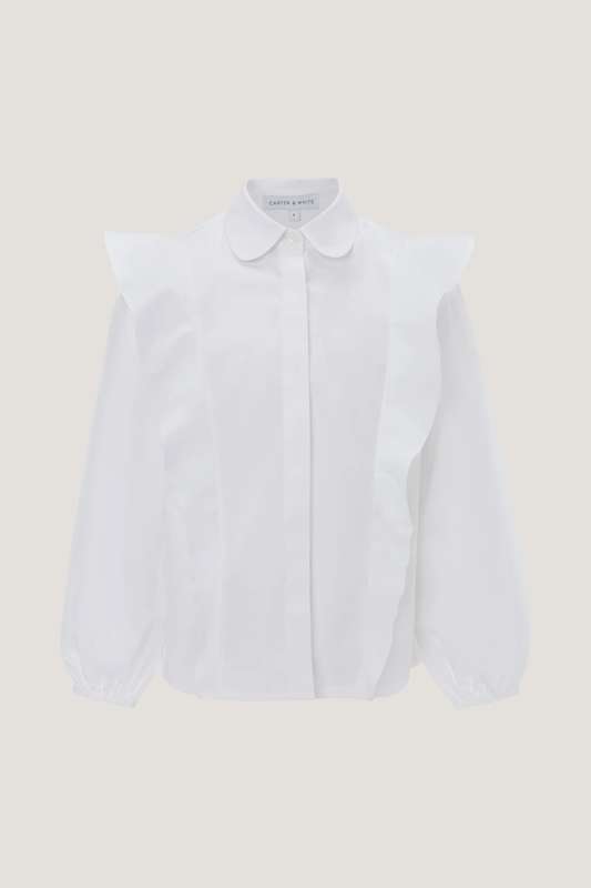 Girls Long Sleeve Ruffle Top