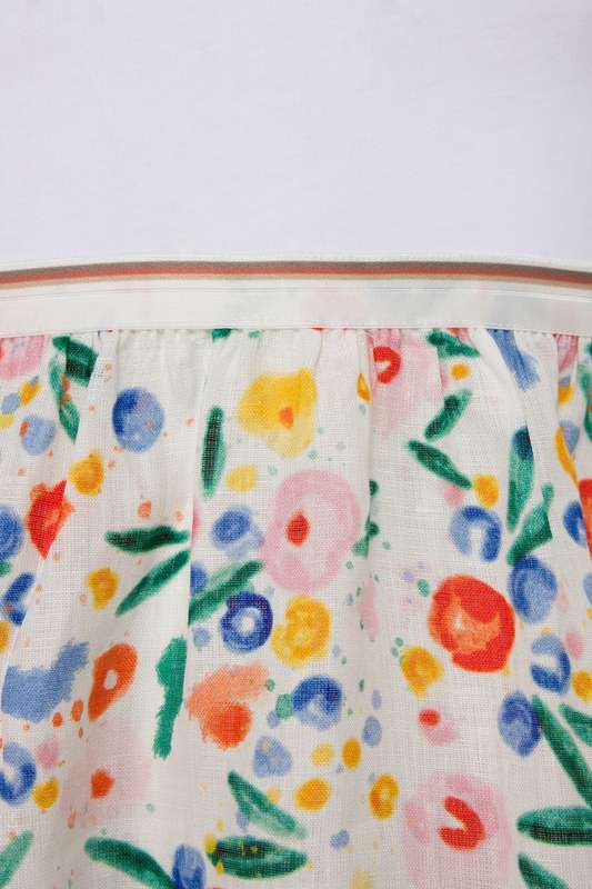 Girls Priny Solid & Print Mix SS Dress