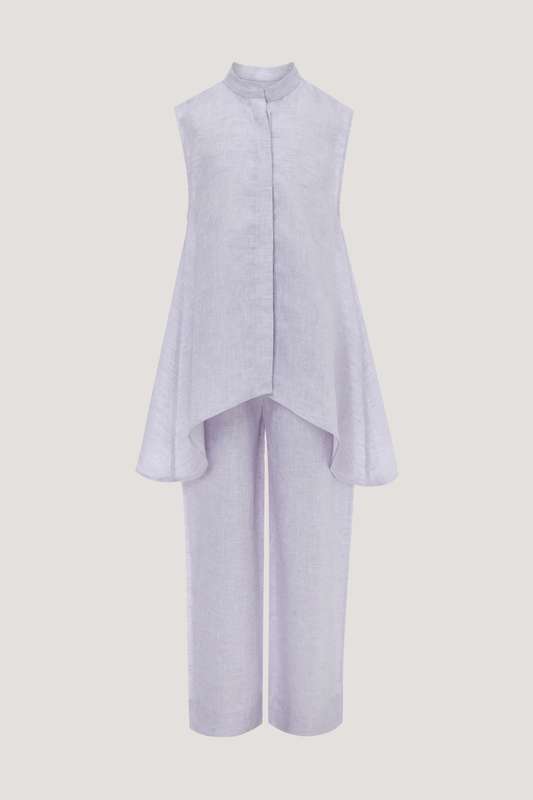 Girls Sleeve Less Mandarin Set