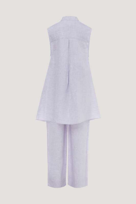 Girls Sleeve Less Mandarin Set