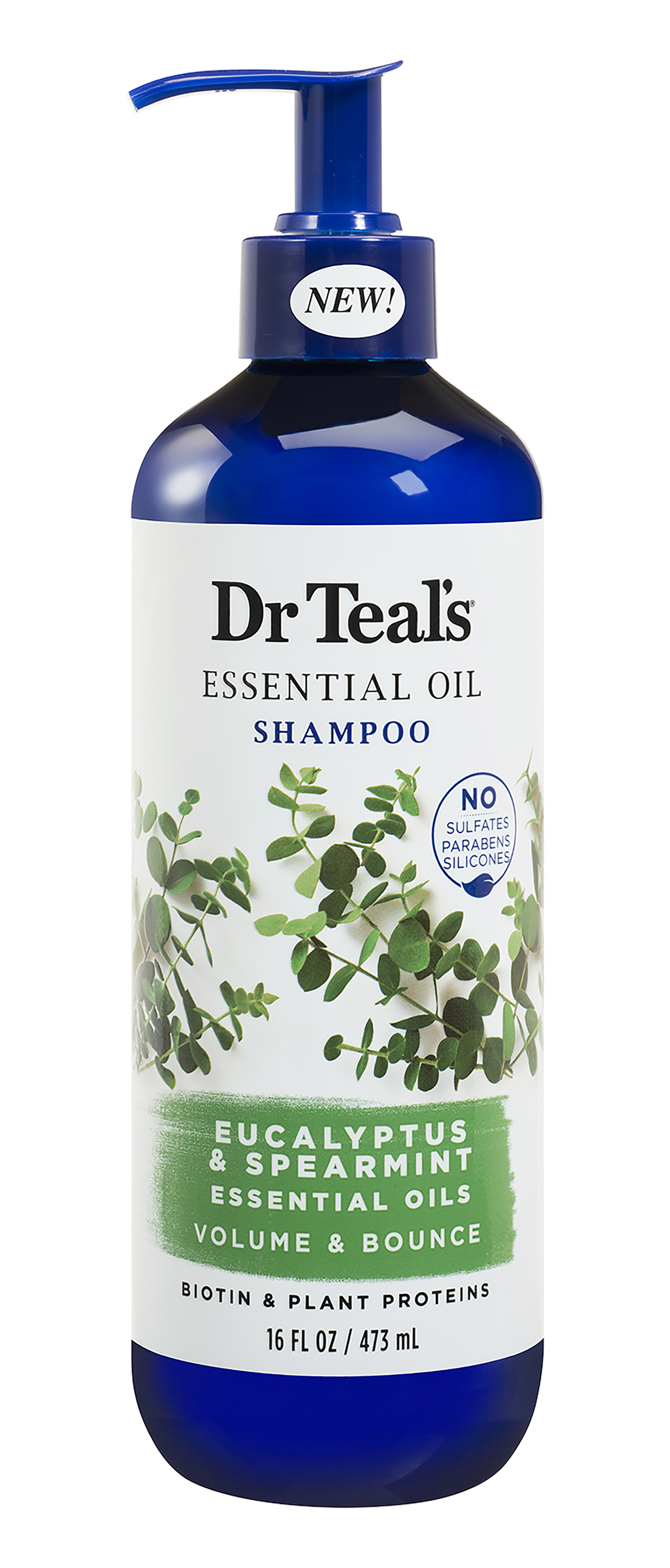 Dr Teal"s Volume & Bounce Essential Oil Shampoo Eucalyptus & Spearmint 473Ml
