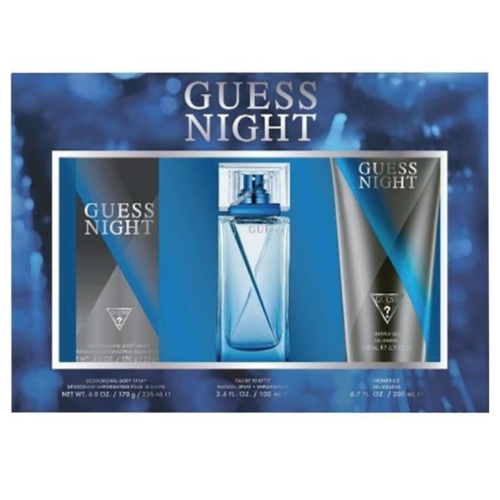 Guess Night M Set EDT 100 Ml +S/G 200 Ml + Deo 225 Ml