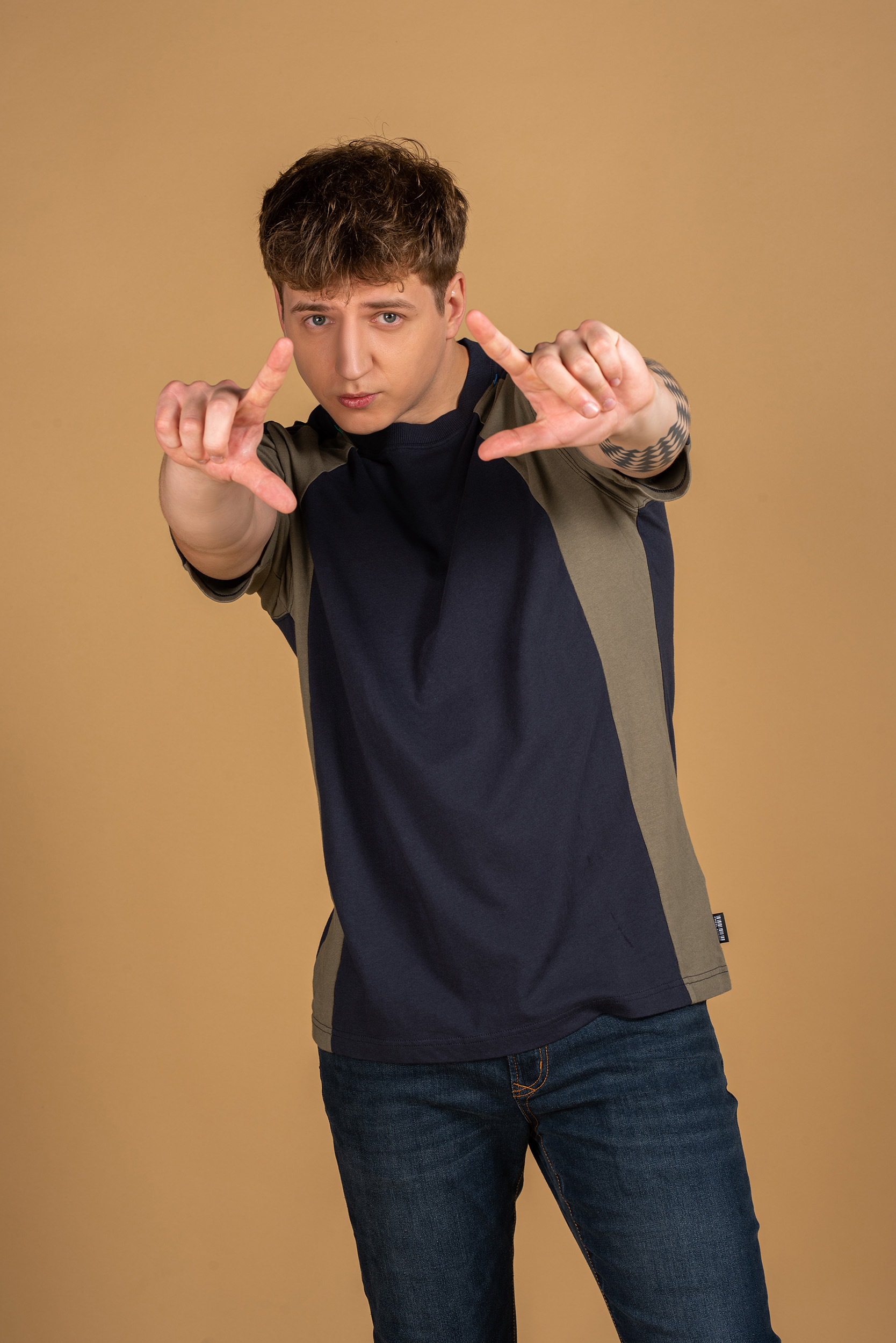 Half Raglan Sleeves T-Shirt