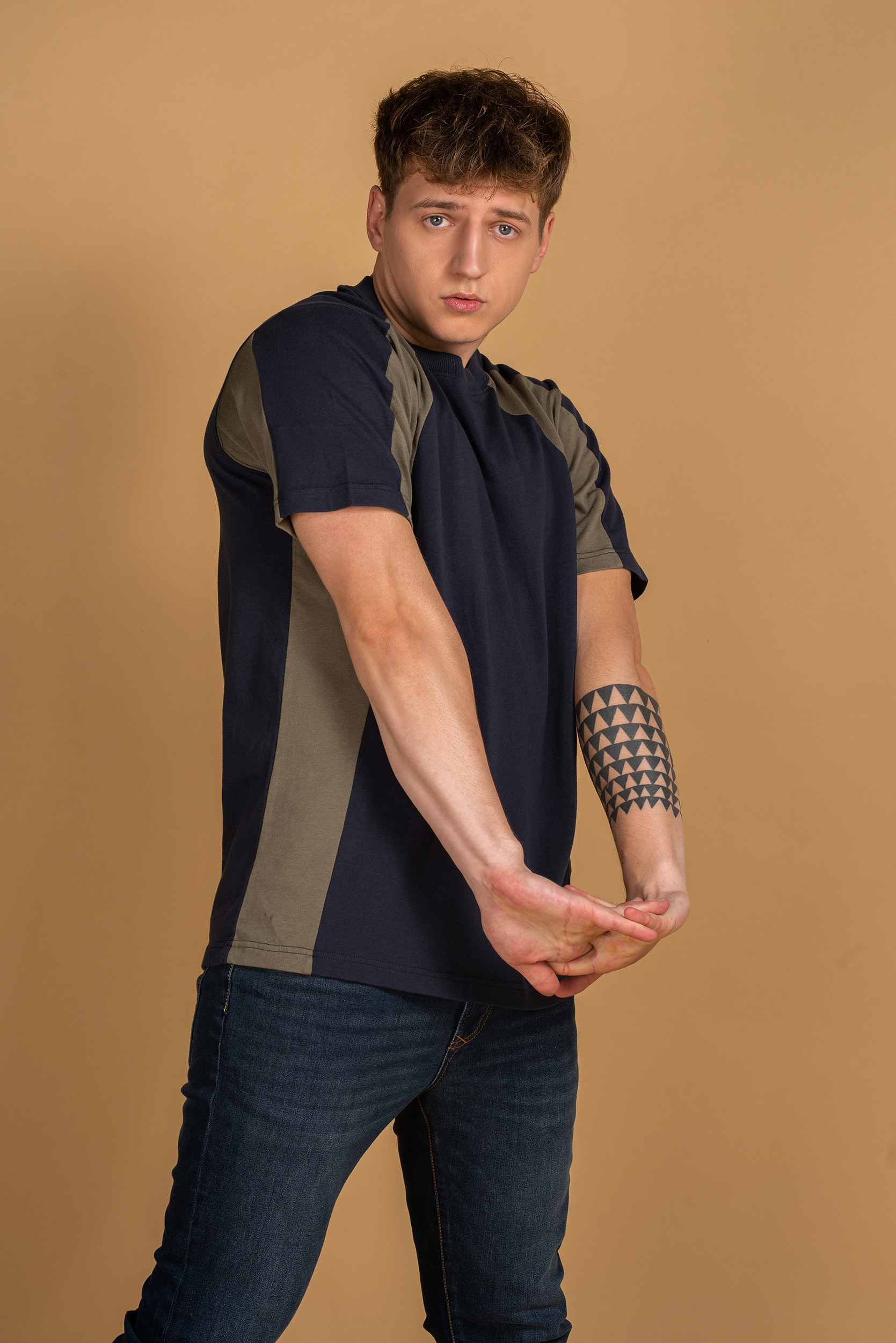 Half Raglan Sleeves T-Shirt