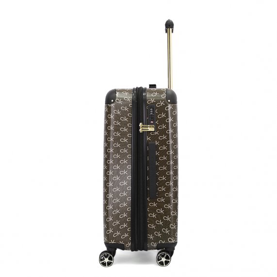Calvin Klein Monogram HS Luggage Cabin Size Brown color