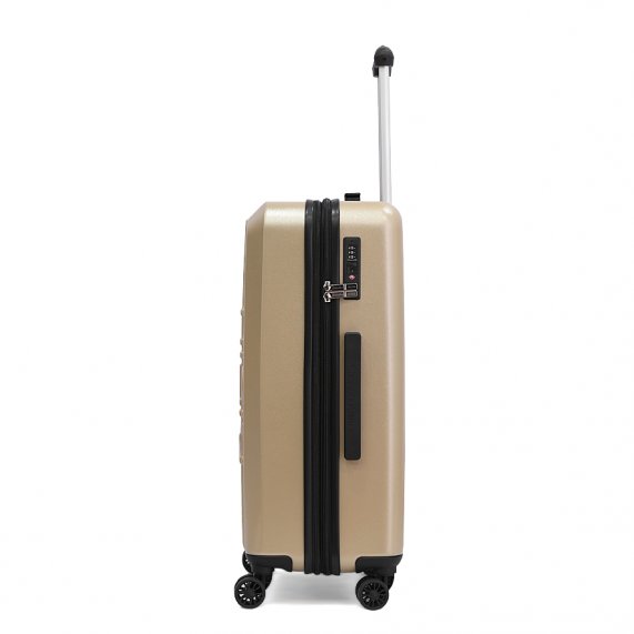 Calvin Klein Overlay Luggage Large Size Champagne color