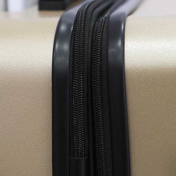 Calvin Klein Overlay Luggage Large Size Champagne color