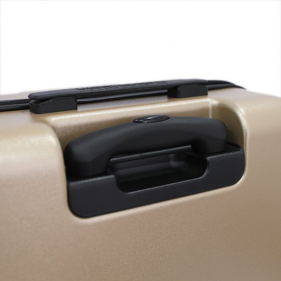 Calvin Klein Overlay Luggage Large Size Champagne color